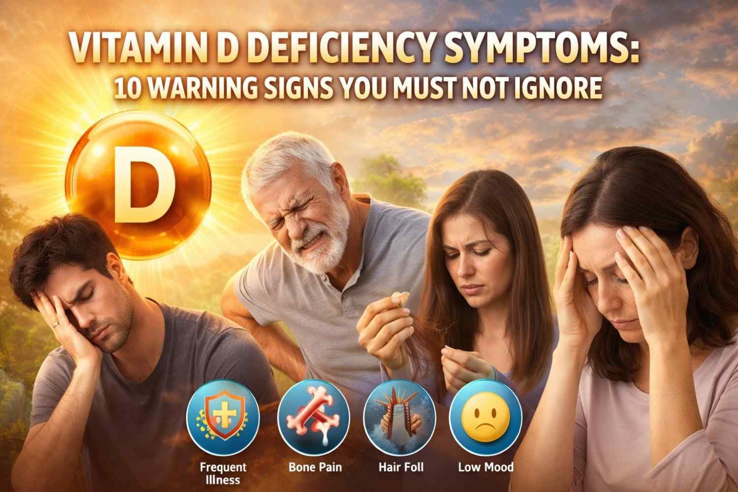 Vitamin D Deficiency Symptoms: 10 Warning Signs You Must Not Ignore