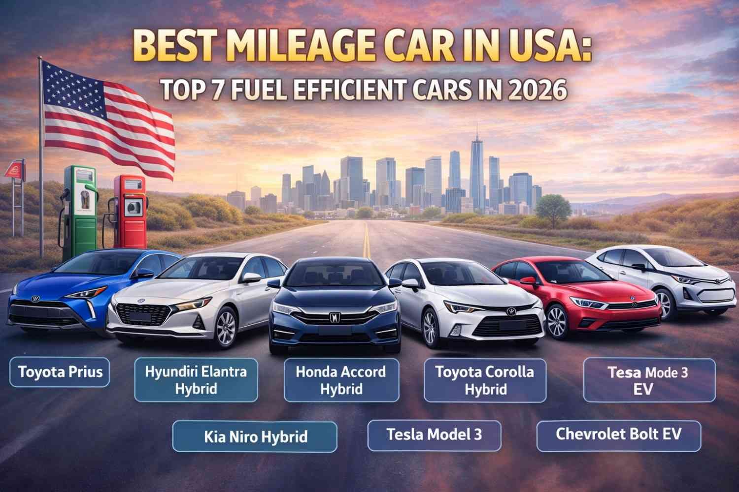Best Mileage Car in USA: Top 7 Fuel Efficient Cars in 2026